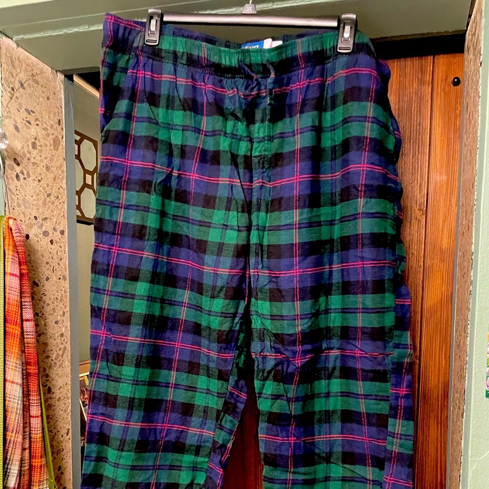 Old Navy Plaid Bottoms - Green and Navy
